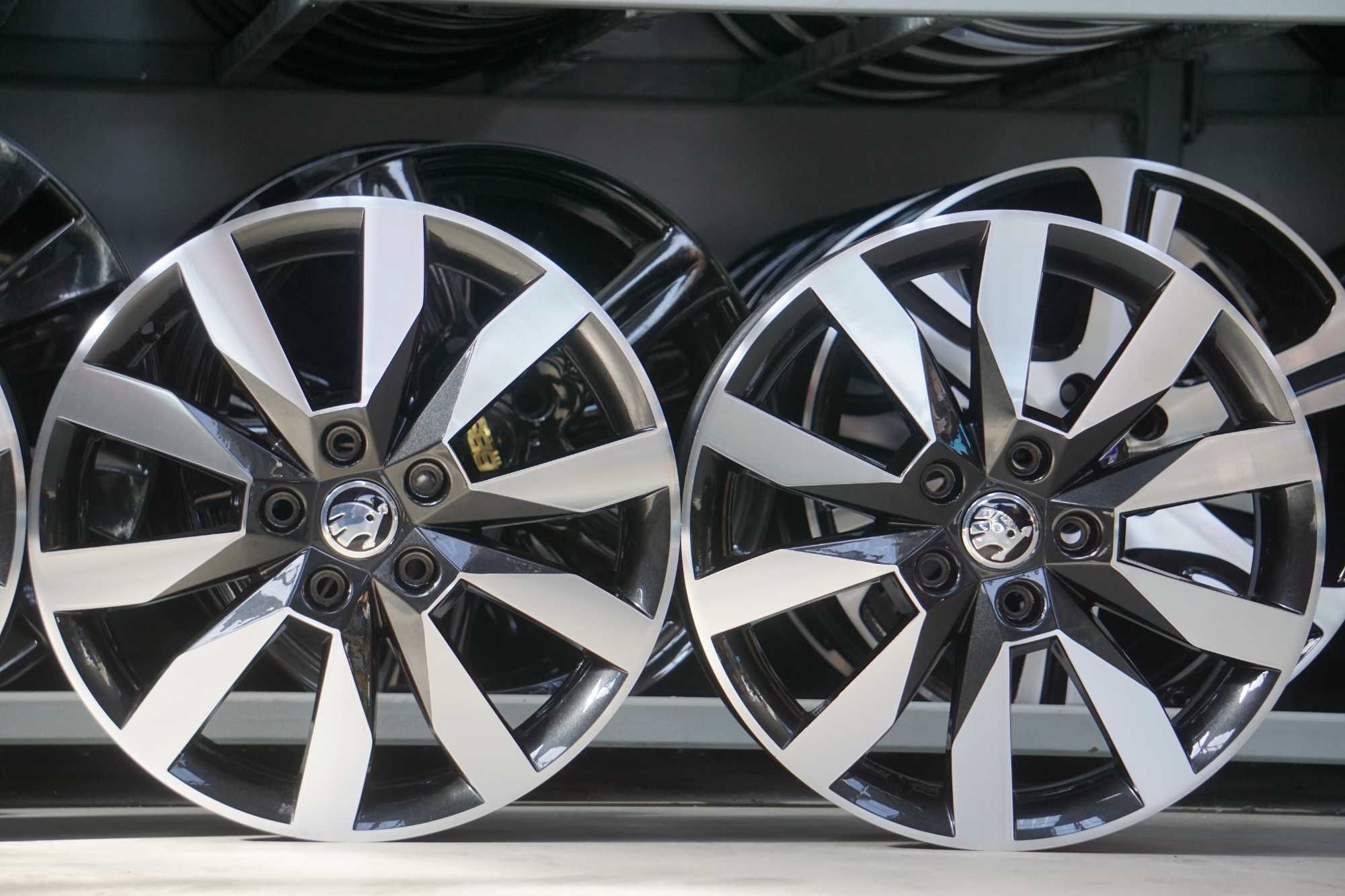 Alufelgi oryginał Skoda 5x112 6Jx17 et48 cb57,1mm grafitowe i cnc