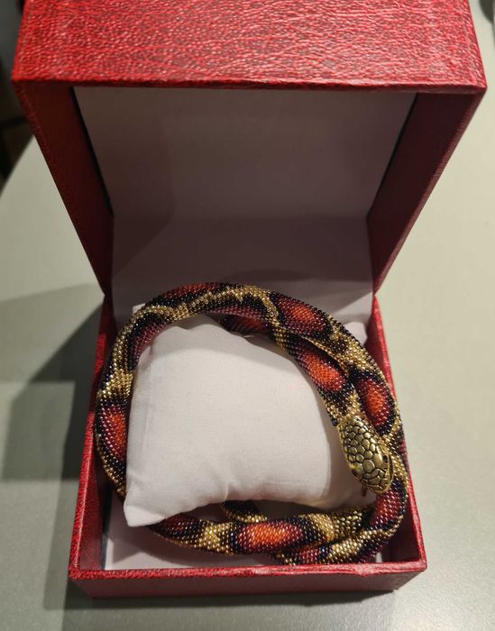 Colar SERPENTE missangas japonesas