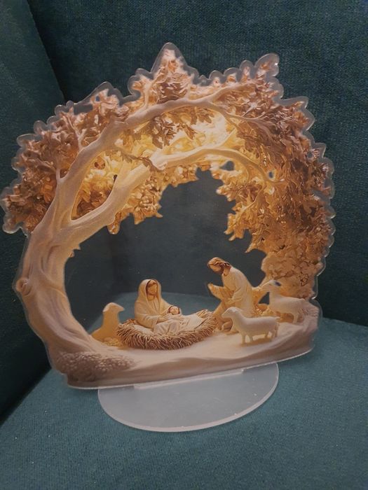 Ozdoba Zimowa Szopka Bożonarodzeniowa 2D Ozdoba Świąteczna