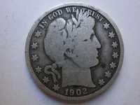 США 50 центов 1902,серебро,Half Dollar