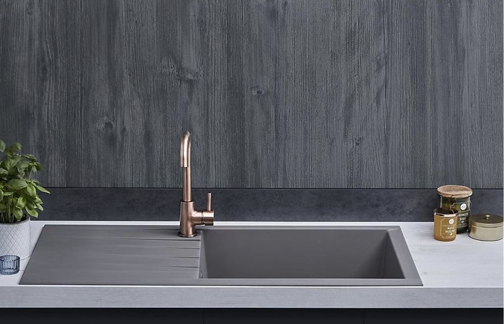 Zlew kuchenny CU10GR kompozytowy, odwracalny