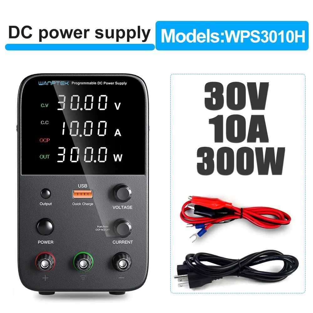 Zasilacz laboratoryjny regulowany 30V10A Standby OCP (wyłącznik zwarc)