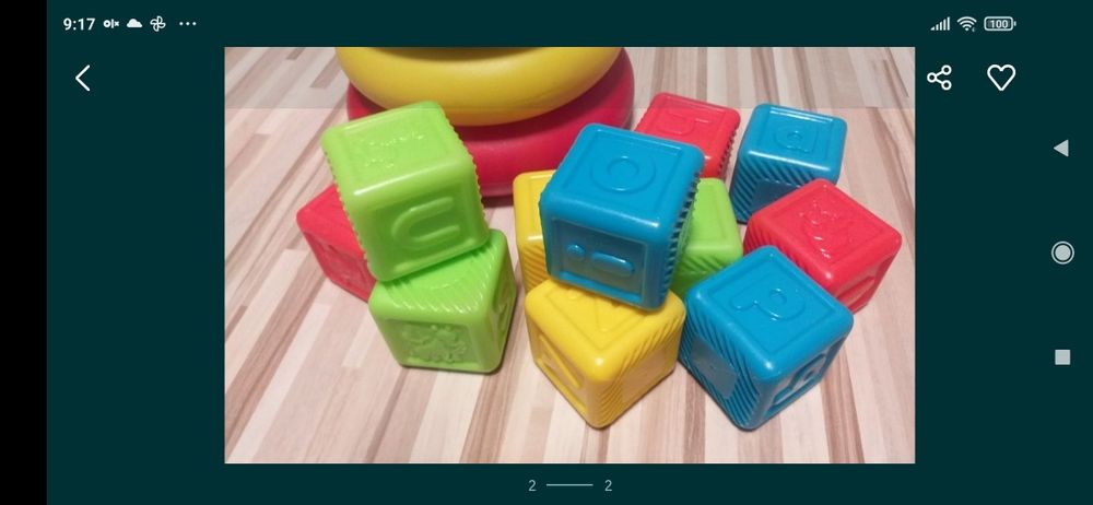 Розвиваючий коврик + кубіки в подарунок