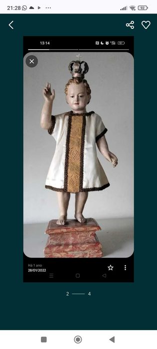 Menino Jesus Século XVII Arte Sacra