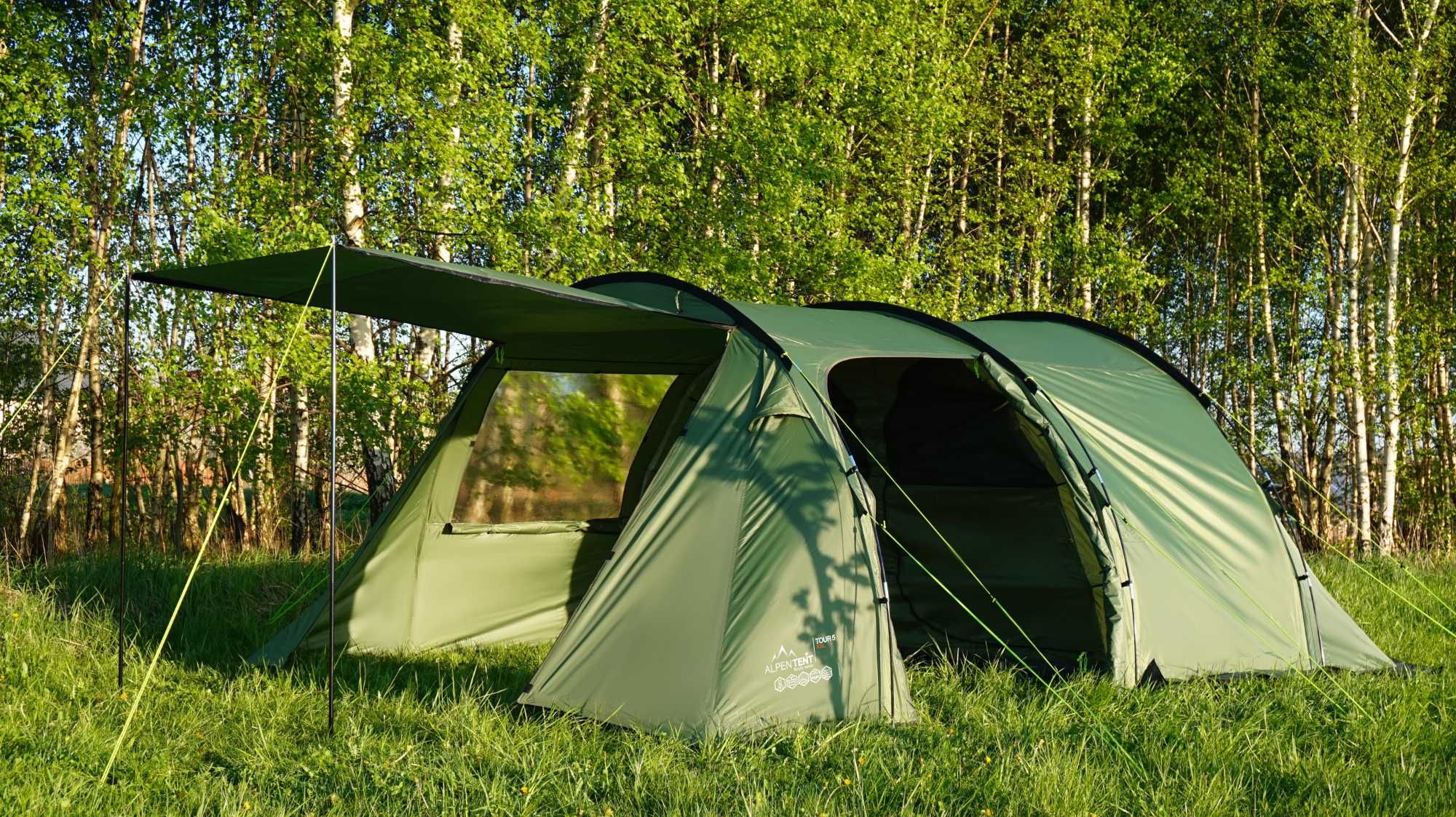 Namiot Pięcioosobowy AlpenTent Tour 5 XXL Wysoki 195 cm