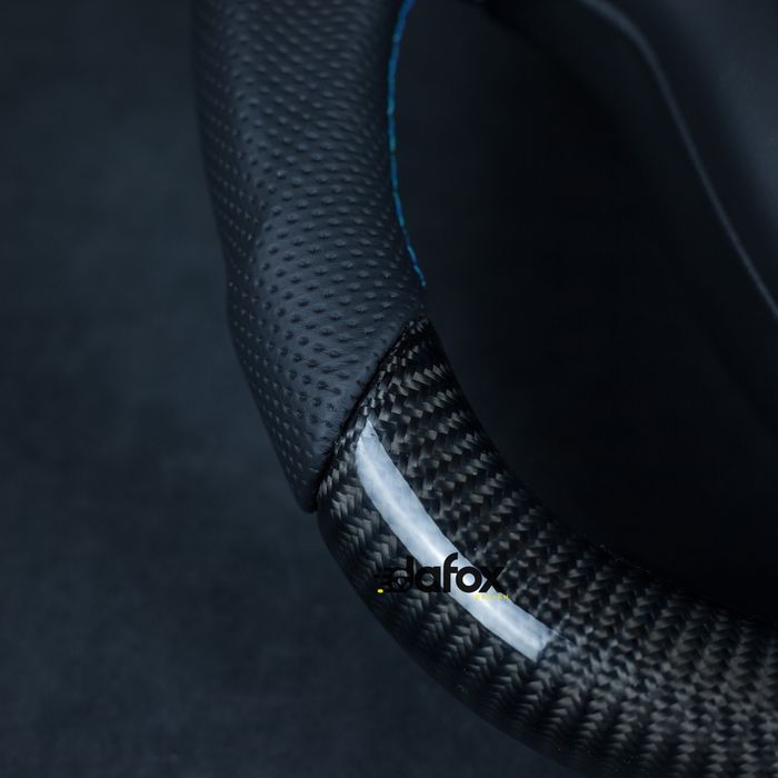 Kierownica BMW E46 M3 E39 M5 E53 Carbon ścięta modyfikacja dafox