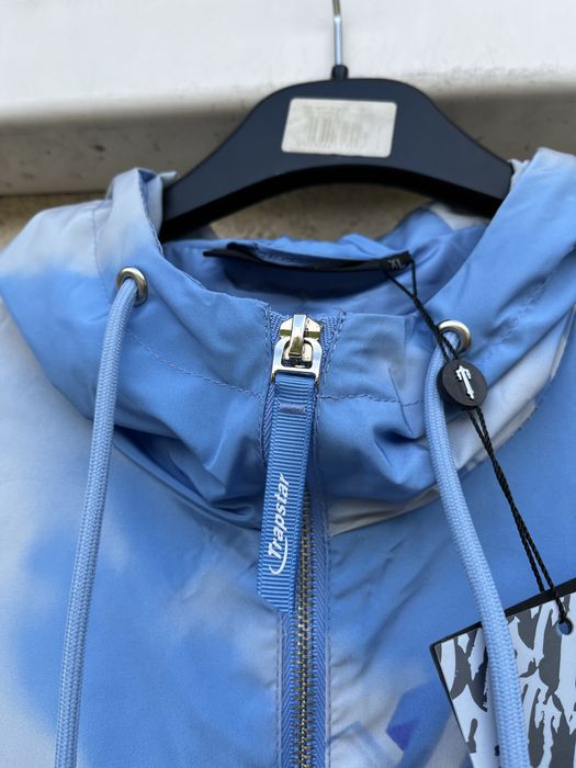 Kurtka lekka Trapstar rozpinana przejsciowa drip drill  babyblue