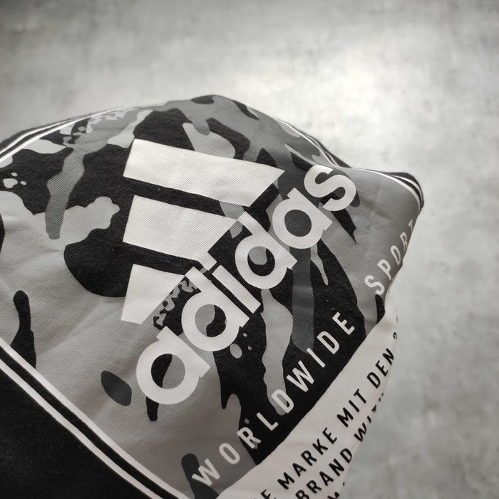 MĘSKA Koszulka Bawełna PREMIUM Adidas Moro Camo Grafika Czarna Active