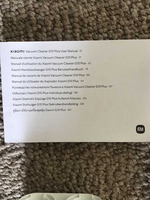 Xiaomi Mi Vacuum Cleaner G10 Plus – Excelente Condição!