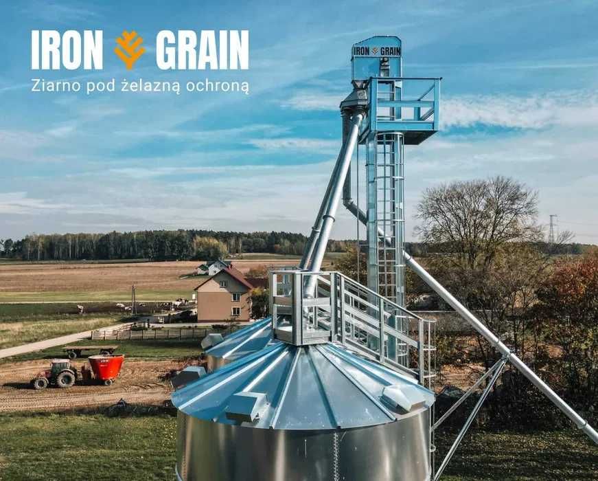 SILOS zbożowy Lejowy lej silosy zbiornik stal ocynkowana 152t