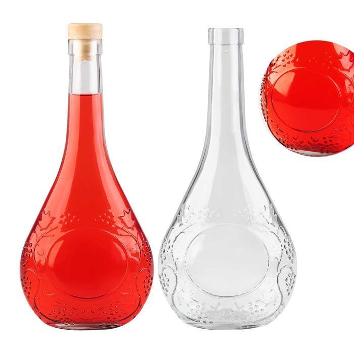 Zestaw 10x Butelka WINOGRONO 500 ml na wino, nalewki, soki + korki