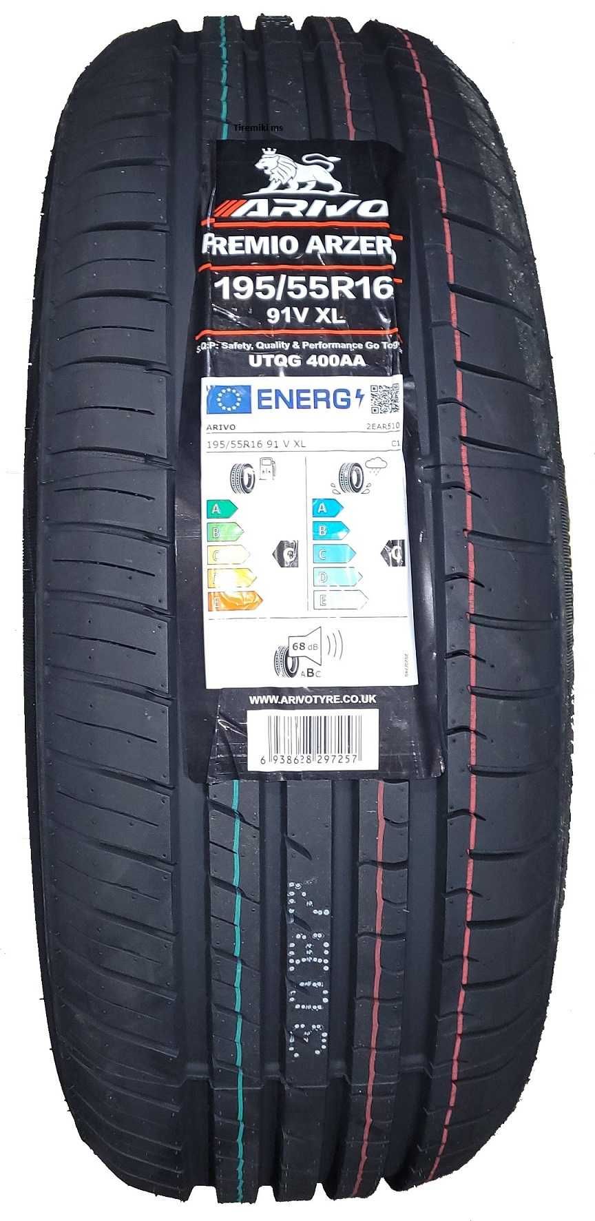 4x Nowe opony letnie ARIVO Premio ARZERO 195/55R16 91V XL