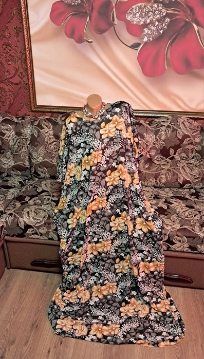 Пляжное морское платье туника парео.