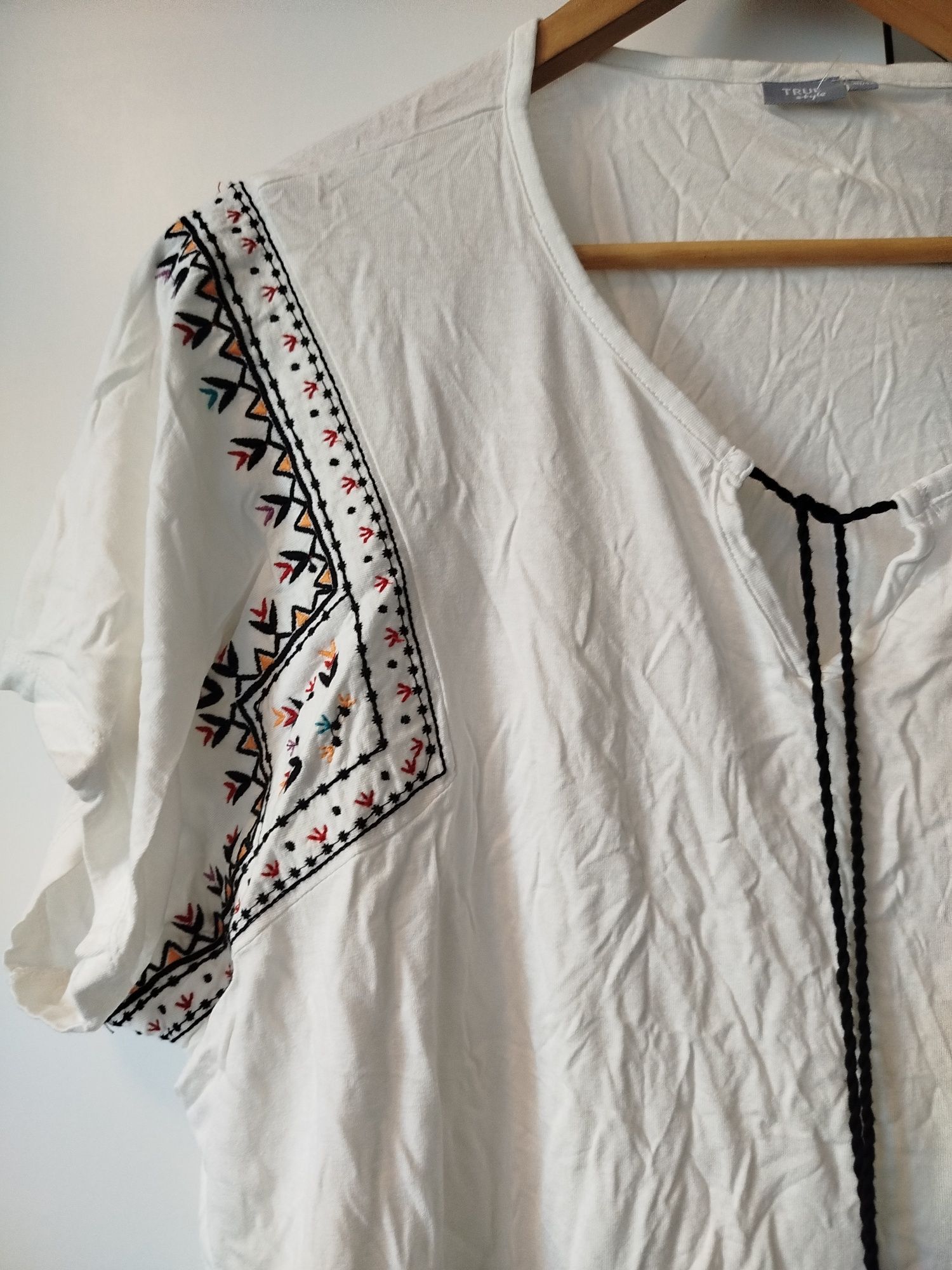 Biała bluzka Boho True style 40 42 L
