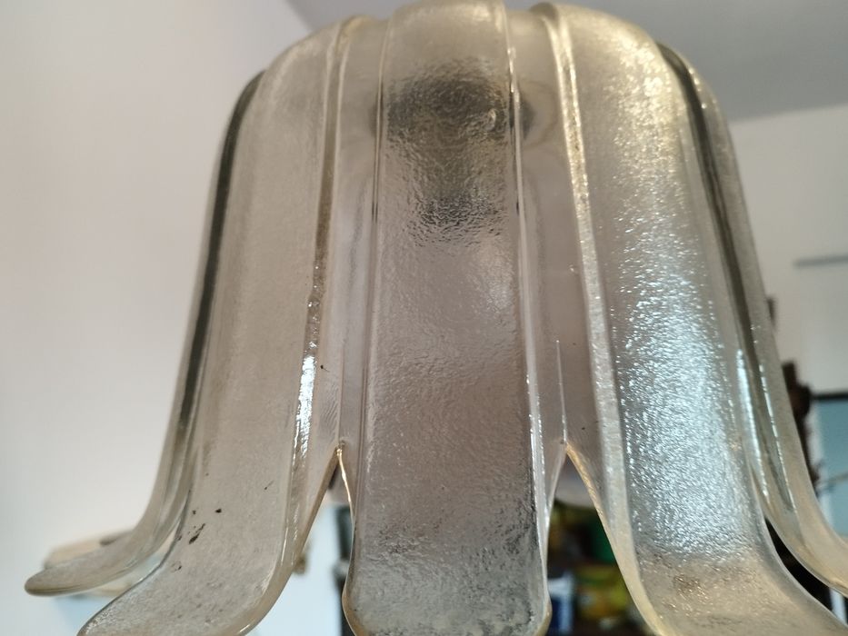żyrandol lampa wisząca KWIAT lata 70-te antyk