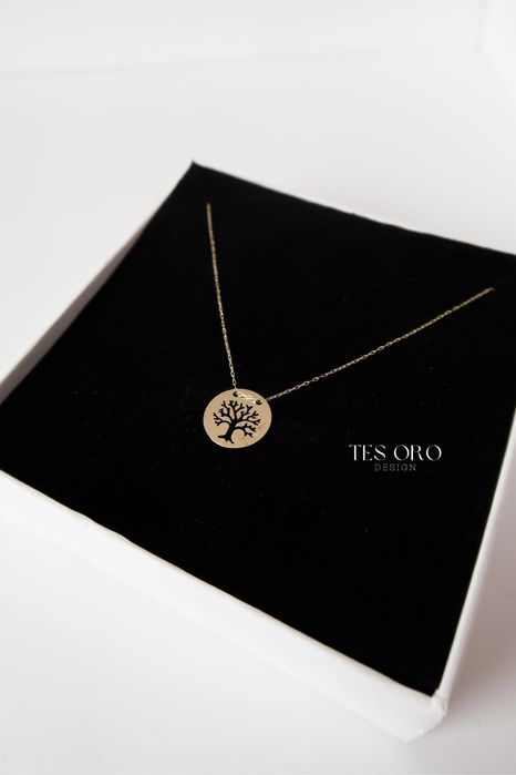 Złoty Łańcuszek Celebrytka Drzewko | Próba Złota 585