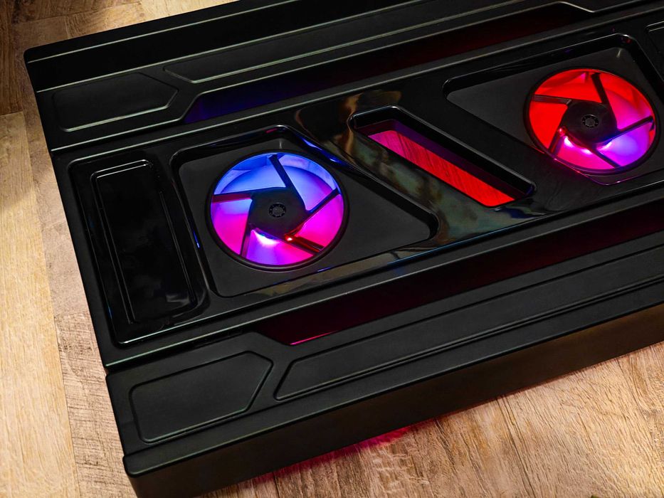 Охлаждающая подставка для ПК/Системного Блока  (с 2Х RGB кулерами)