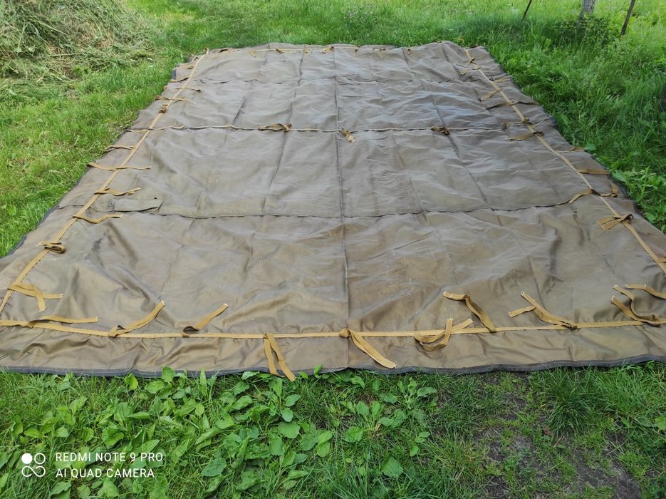 Продам брезент прорезинений (ССР)  Есть видео брезентов.Новый 3.5 /5м.