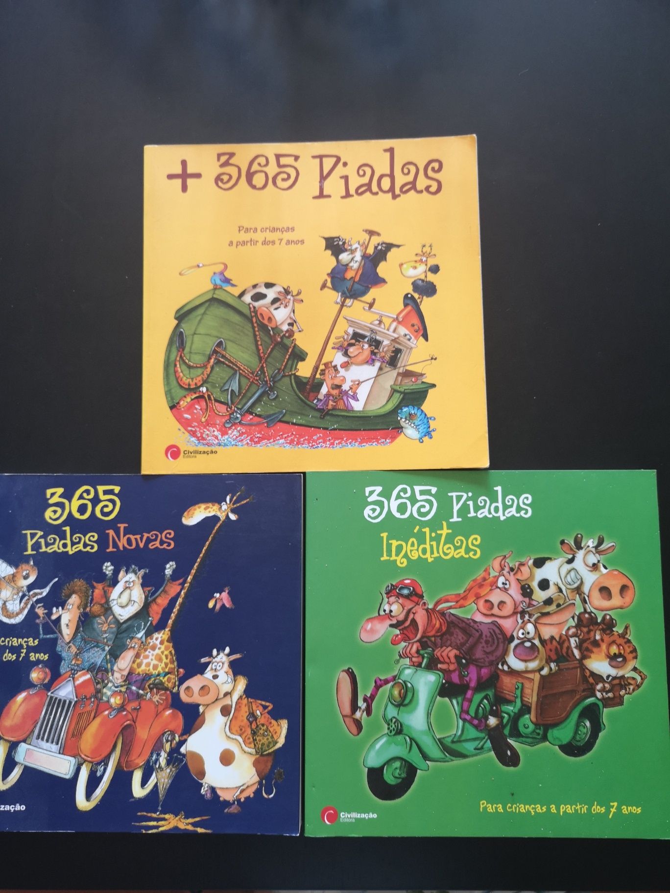 Livros colecção "365 Piadas"