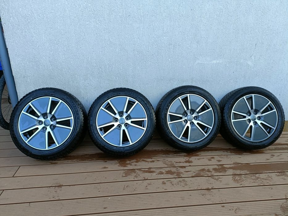 Audi a4 Koła opony zimowe felgi orginalne audi a4 8W0 5x112 17 cali