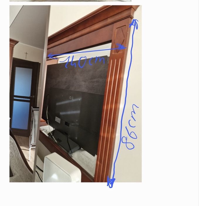 Lustro duze nad komode 86x145