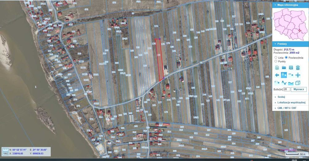 Działka budowlana Opoczka Mała gm. Annopol woj. lubelskie