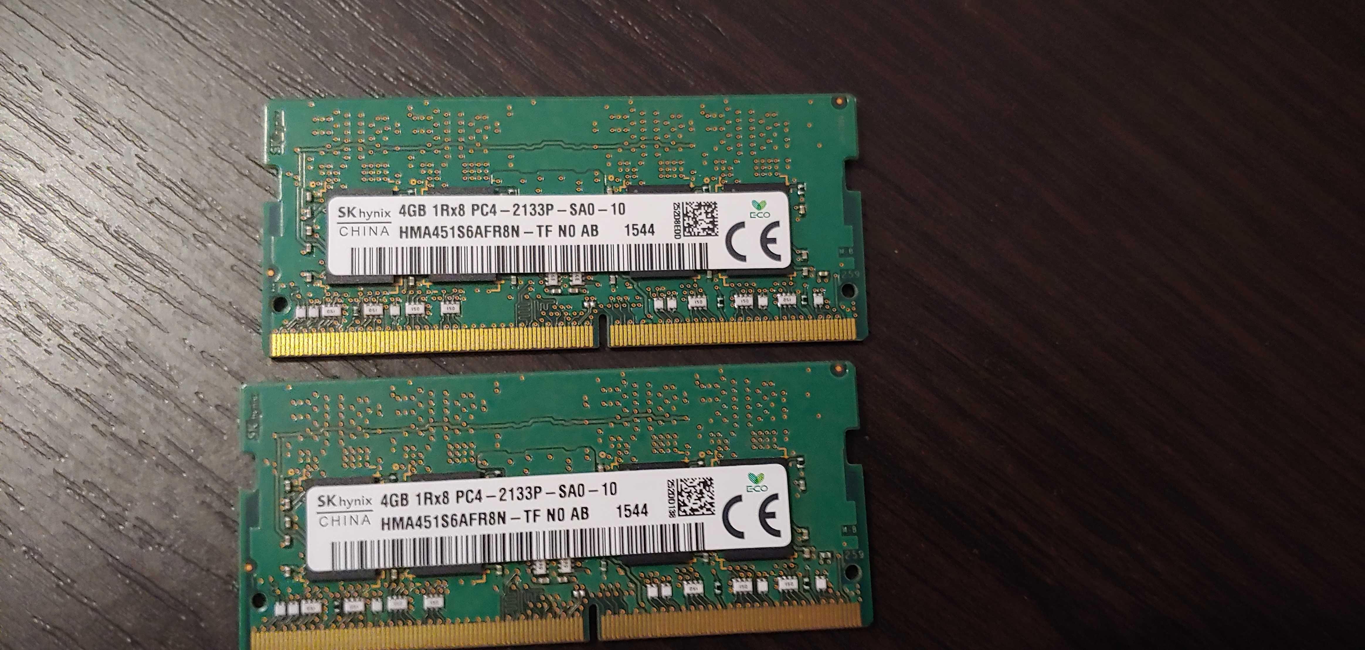 2 sztuki kości RAM Hynix 4GB 1Rx8 PC4-2133P-SA0-10