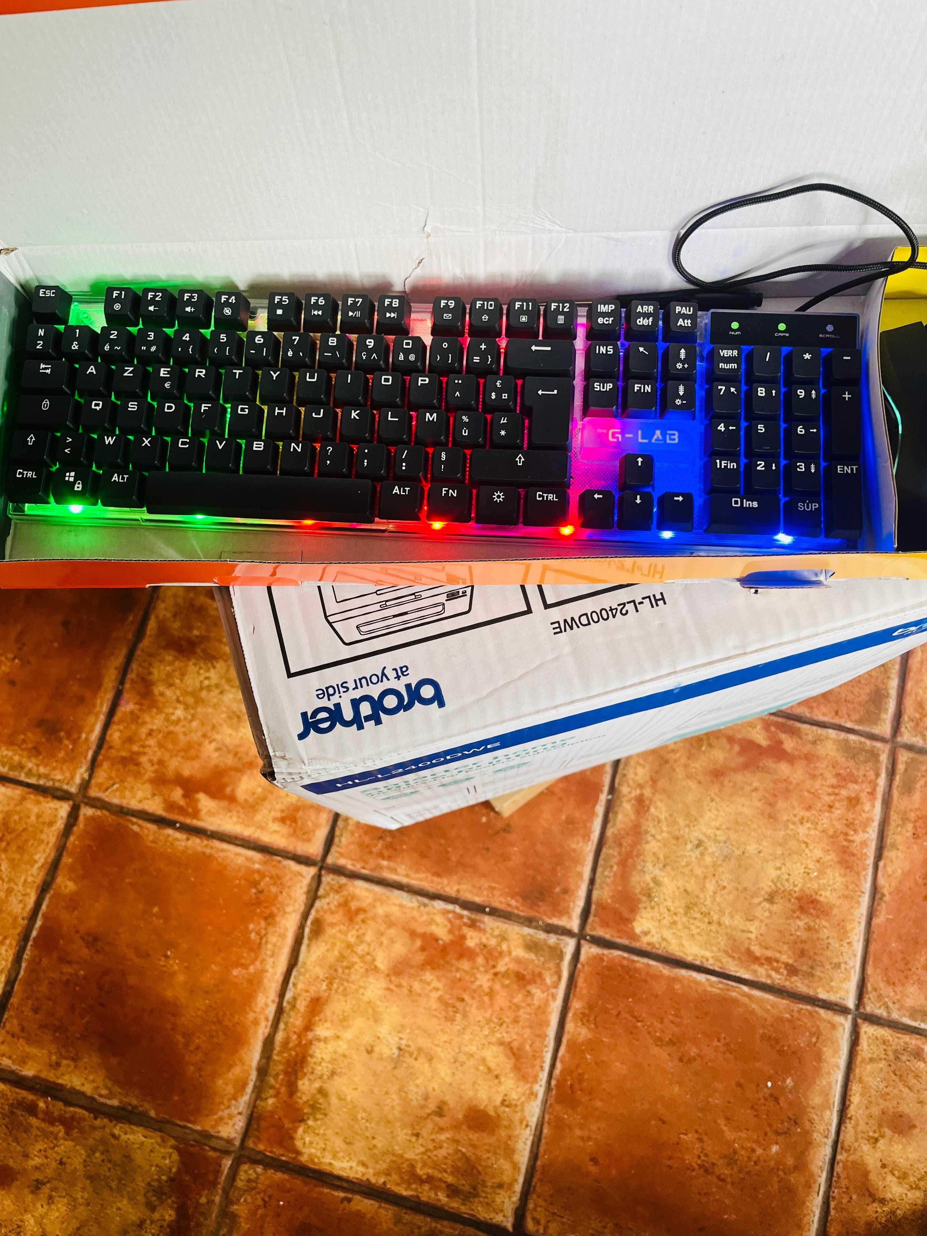 THE G-LAB - Yttrium Combo - Gaming klawiatura język francuski