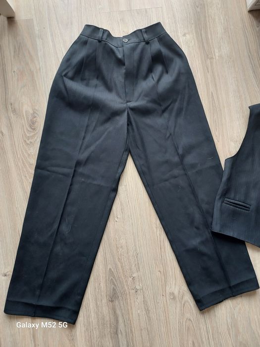 Spodnie garniturowe,  kamizelka r. 140