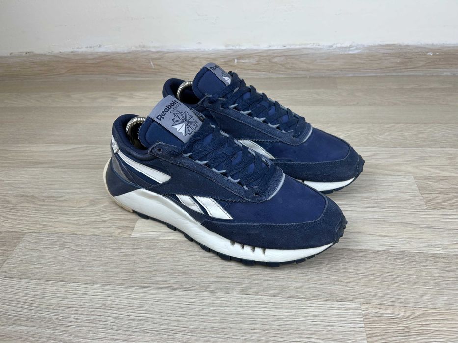 Кроссовки Reebok Classic Leather Legacy мужские синие замша 44