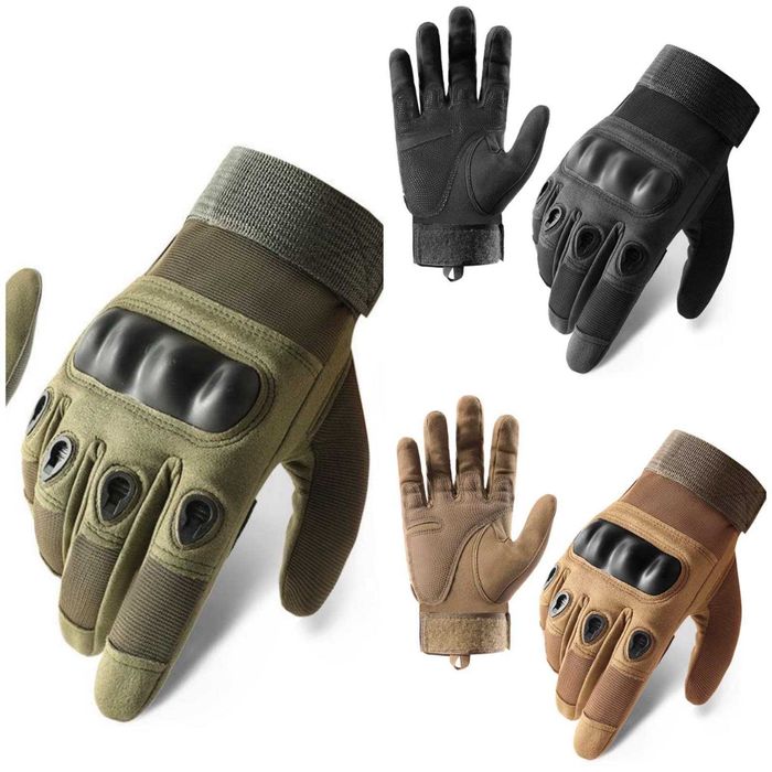 Тактичні військові рукавиці повнопалі M L XL 2XL олива, койот, чорні