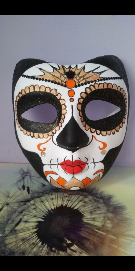 Maska karnawałowa (na Halloween) sugar skull