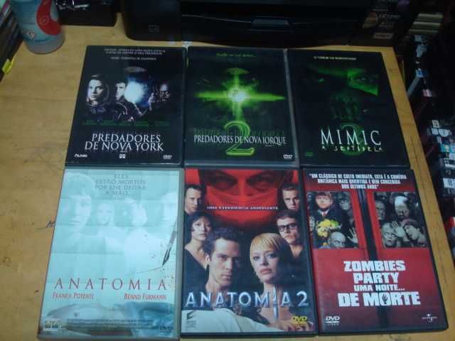 lote 22 dvds terror originais alguns raríssimos