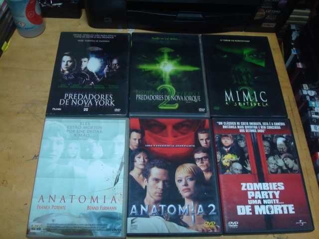 lote 30 dvds terror originais alguns raríssimos