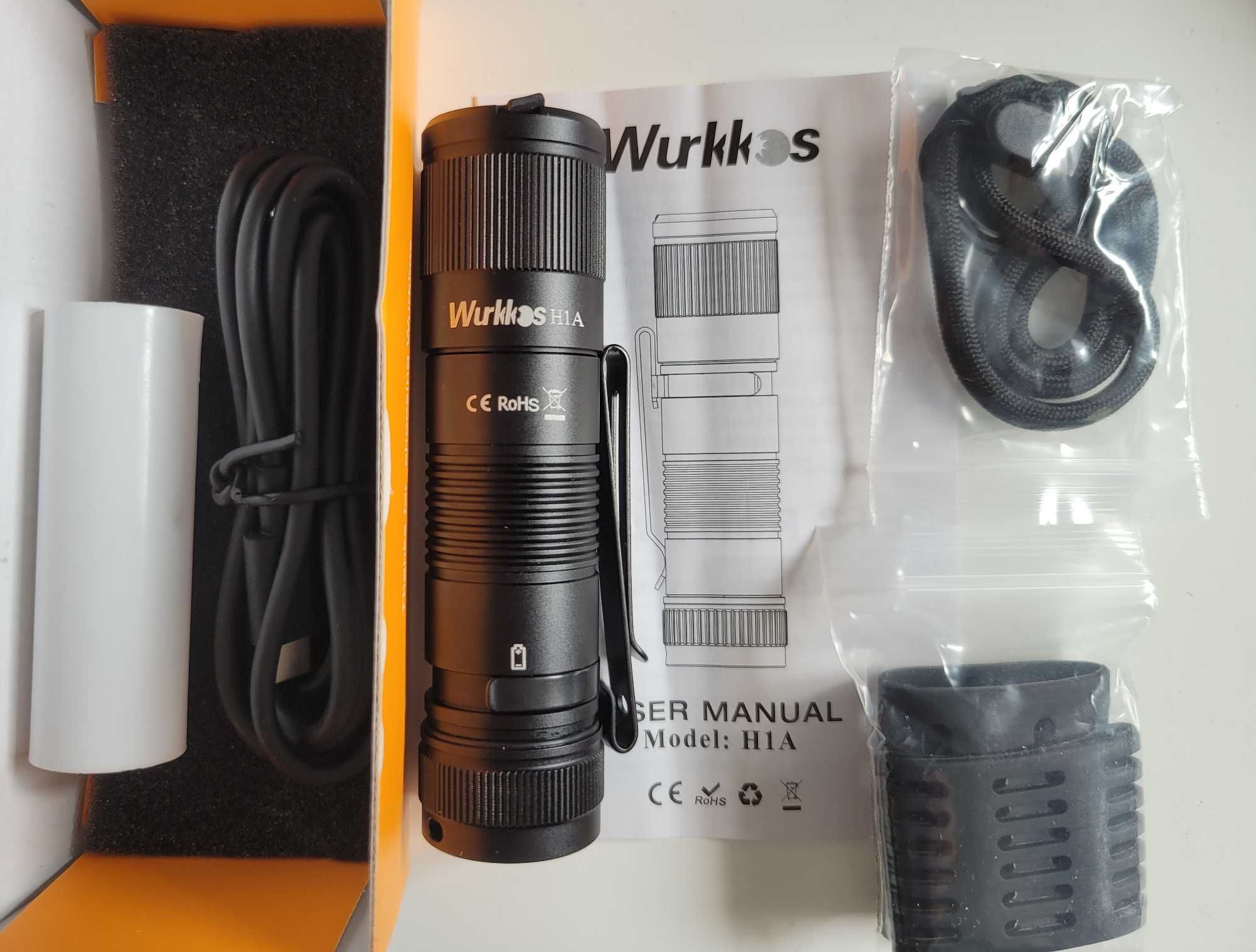 Wurkkos H1A przenośny powerbank z klipsem z akumulatorem 5000mA