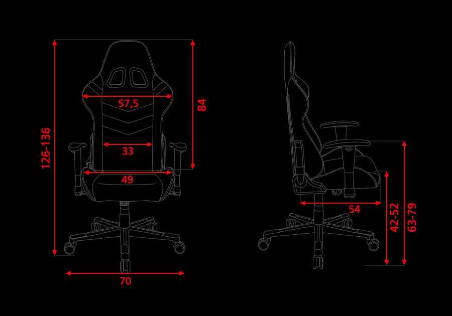 Ігрове крісло DXRacer P Series Black