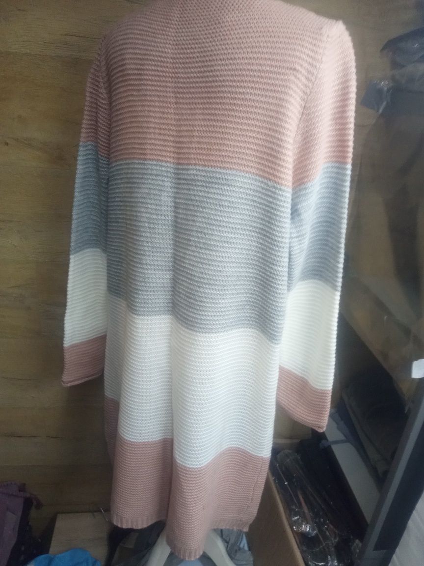Sweter/kardigan długi 3 kolory wyprzedaż Włoska produkcja wyprzedaż