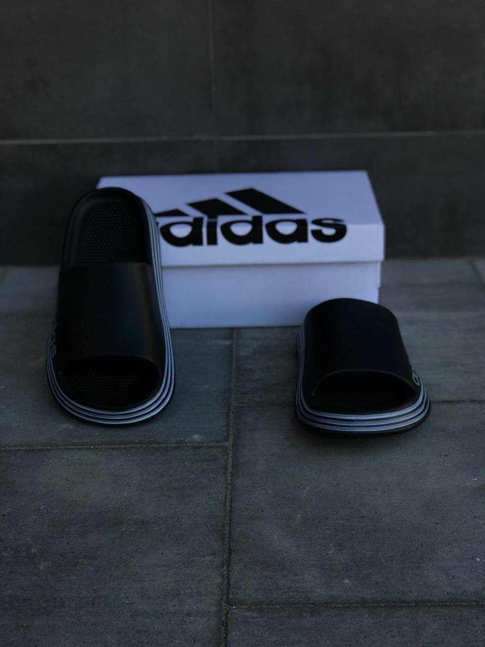 Мужские сланцы Adidas Хит года! Летние шлепанцы Адидас Black Скидки!