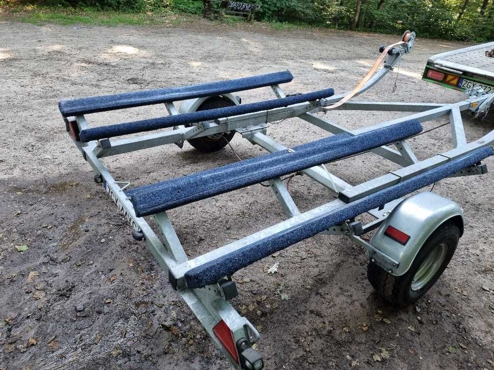 przyczepa na 2 skutery wodne JET LADER hamulec najazdowy ocynkowana