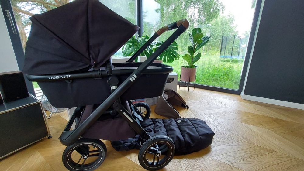 Wózek DUBATTI gondola i spacerówka DUŻY zestaw
