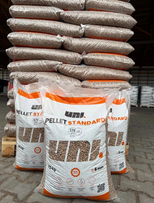 UNI PELLET Premium & Standard CERTYFIKAT ENPlus A1 - | PALETA 975 KG |