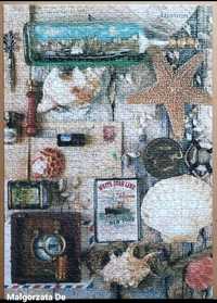 Używane puzzle Ravensburger 1000 Morskie pamiątki.