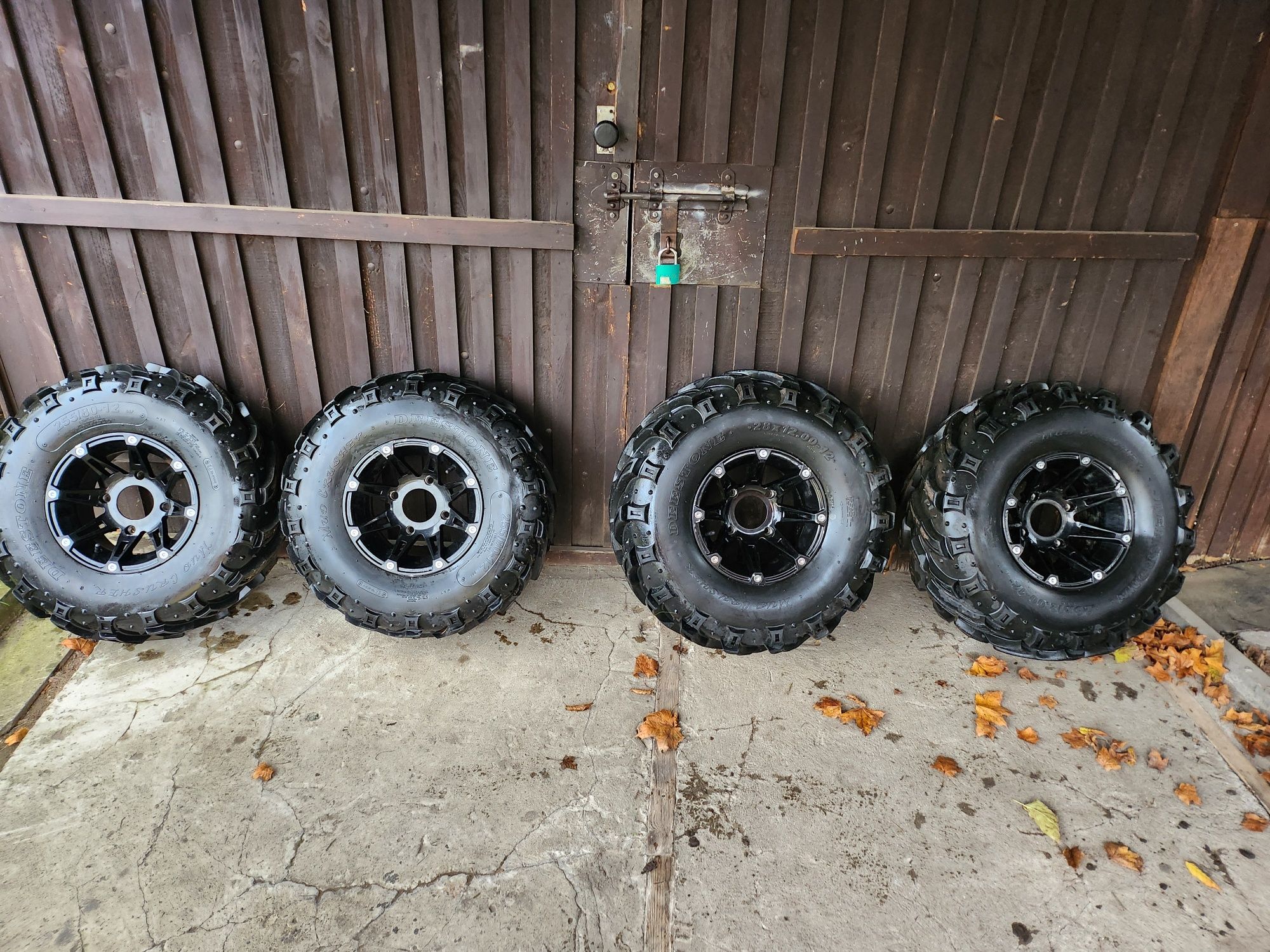Can-am Quad Opony z felgami 12 4/136 opony destone felgi moose utilit