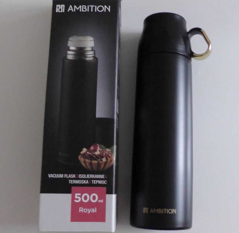 Termos Ambition Royal czarny 500ml filiżanka