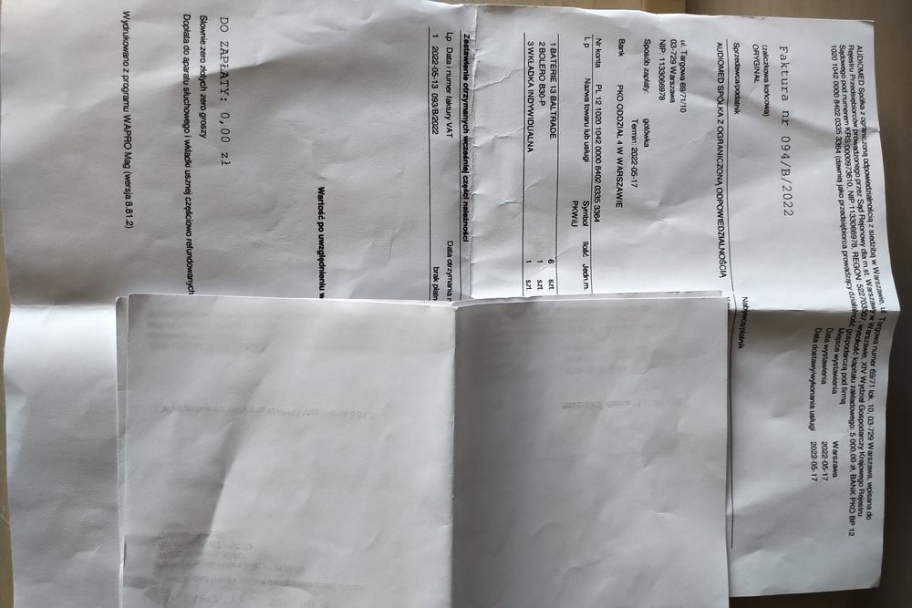Aparat słuchowy PHONAK Bolero B30-P, NOWY