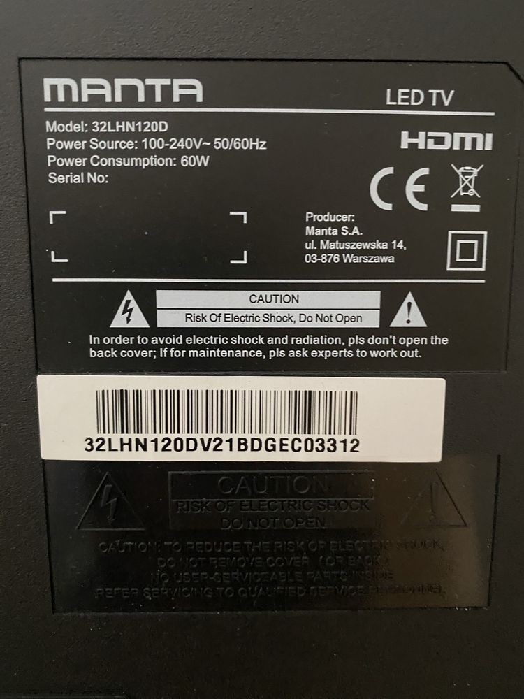 Telewizor Manta 32”