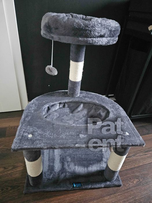 Drapak dla kota domek słupek do drapania legowisko kot dom 3 poziomy