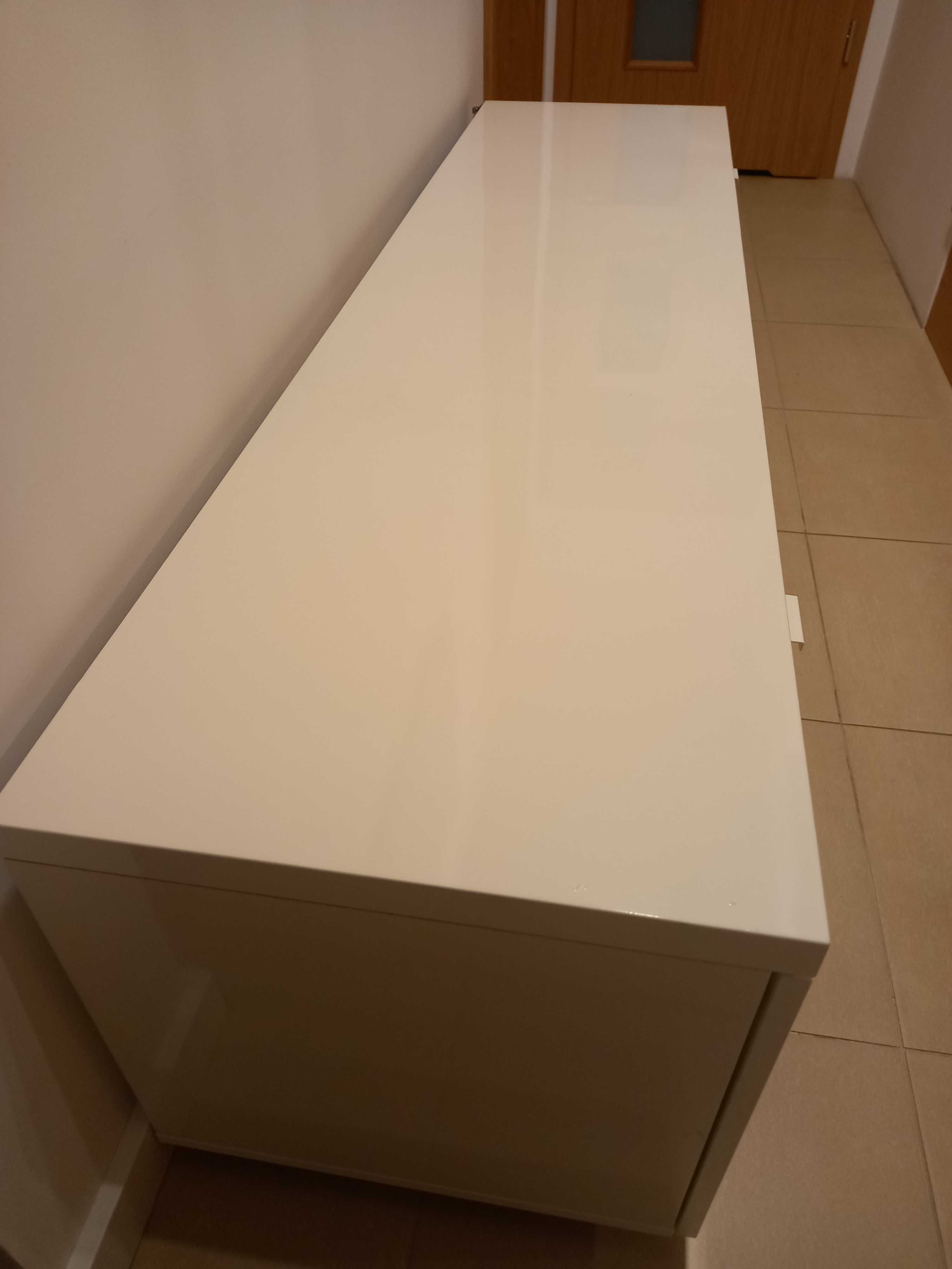 Szafka RTV Ikea bialy połysk