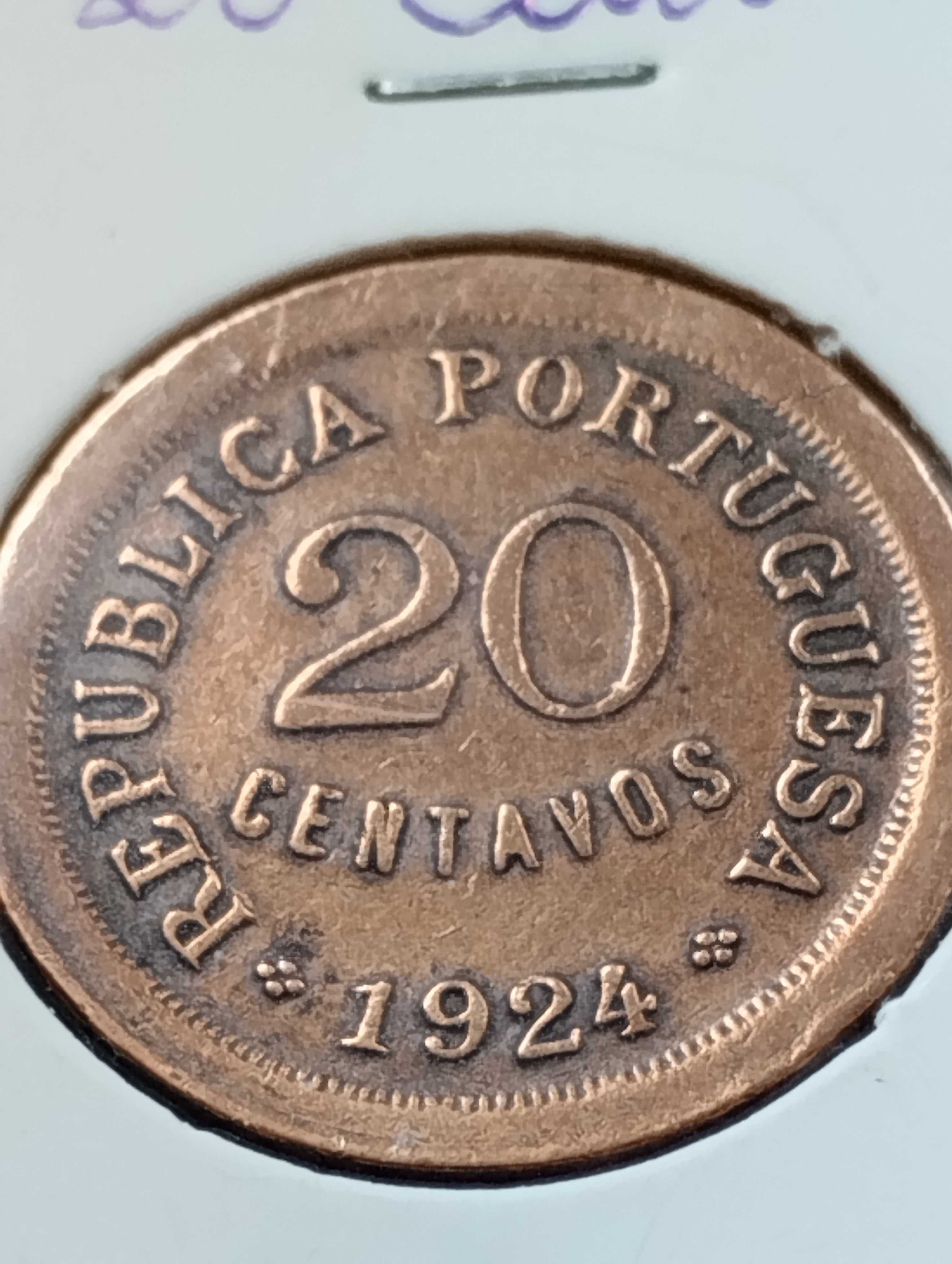 Moeda de 20 centavos de 1924