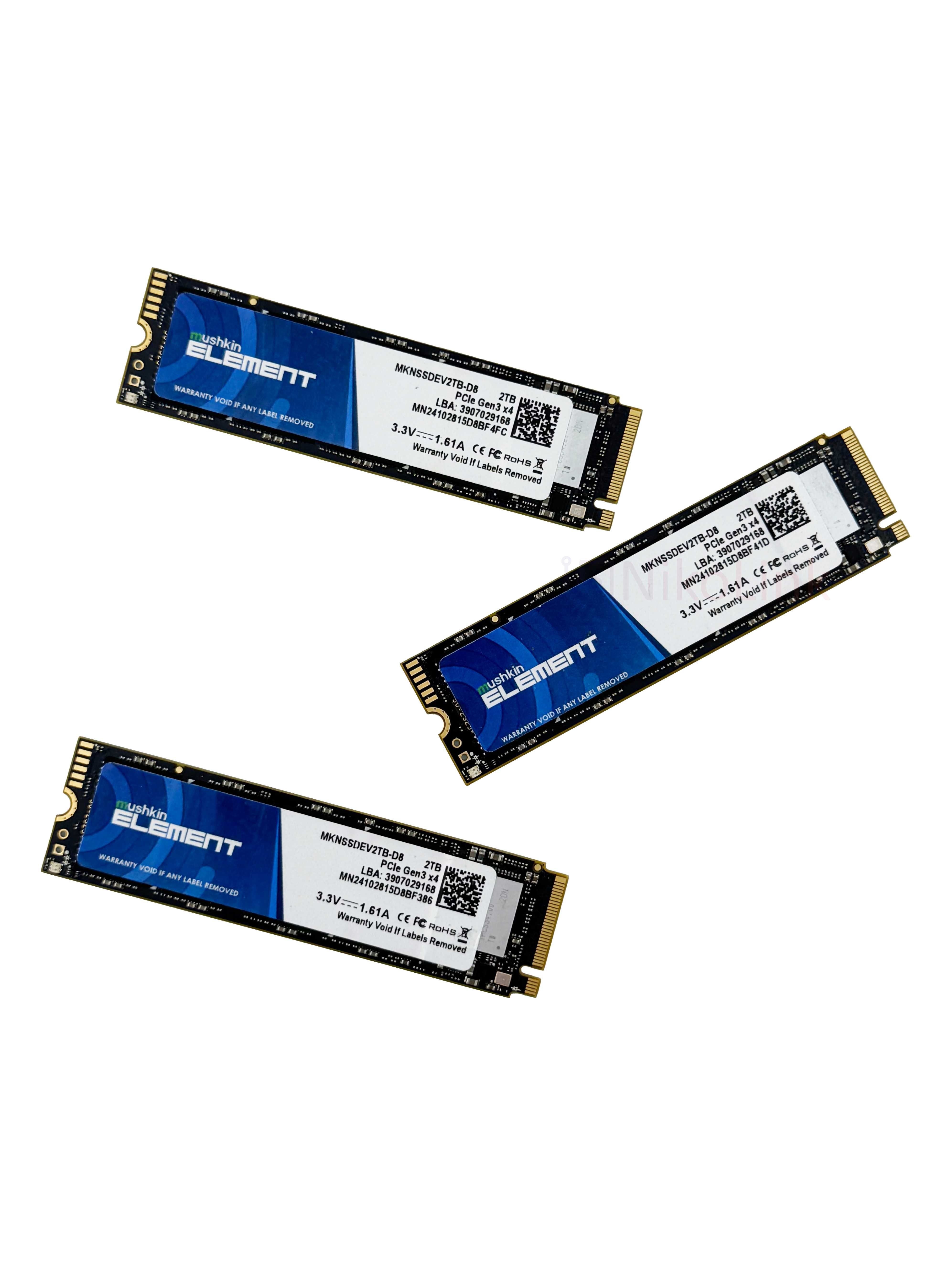 SSD Диск Mushkin Element 2TB M.2 2280 NVMe PCIe Gen3 x4 | Стан 100%!